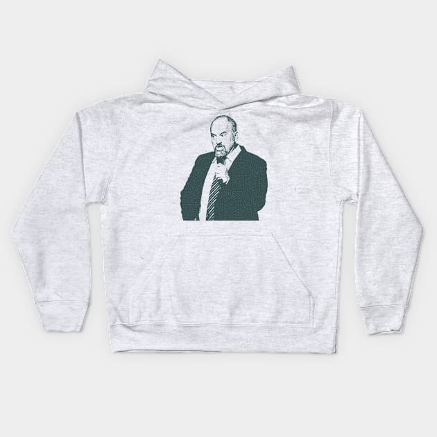 Louis C.K. Live Portrait Kids Hoodie by TeeTrendz